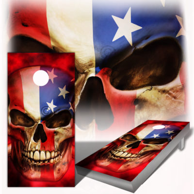 American Flag Patriot Cornhole Board Wraps